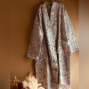Bathrobe| Loungewear | Fun patterned Collection Double Sided Robe, L/XL